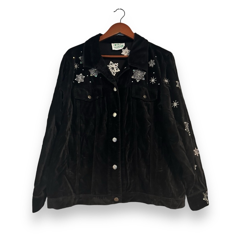 [The Quacker Factory] Velvet Snowman Jacket